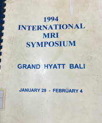 Image of 1994 International MRI Symposium
